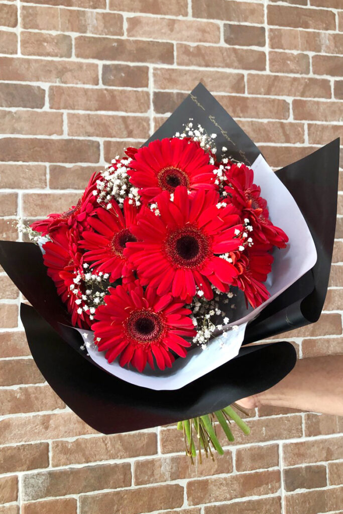 Gerberas bouquet redondo