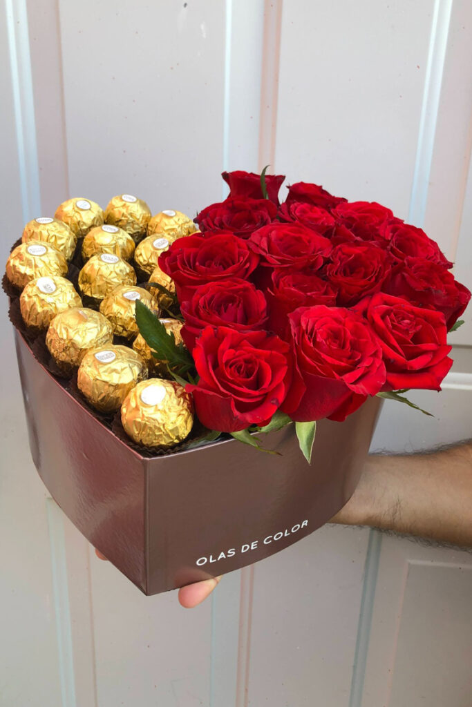 chocolates y rosas